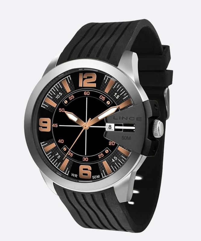 Relógio analógico masculino Lince MRP4488L P2PX Preto - Relógio